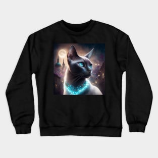 Luminous Burmese Cat Crewneck Sweatshirt